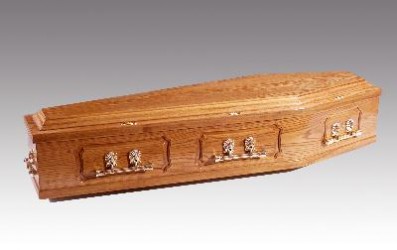 Eastwood Funeral Directors Solid Oak Panel Casket